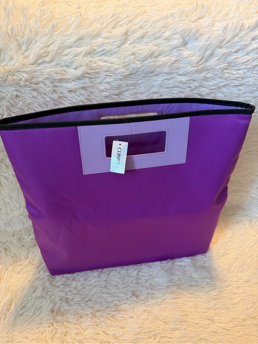 Clinique Two-Tone Purple Tote/Handbag